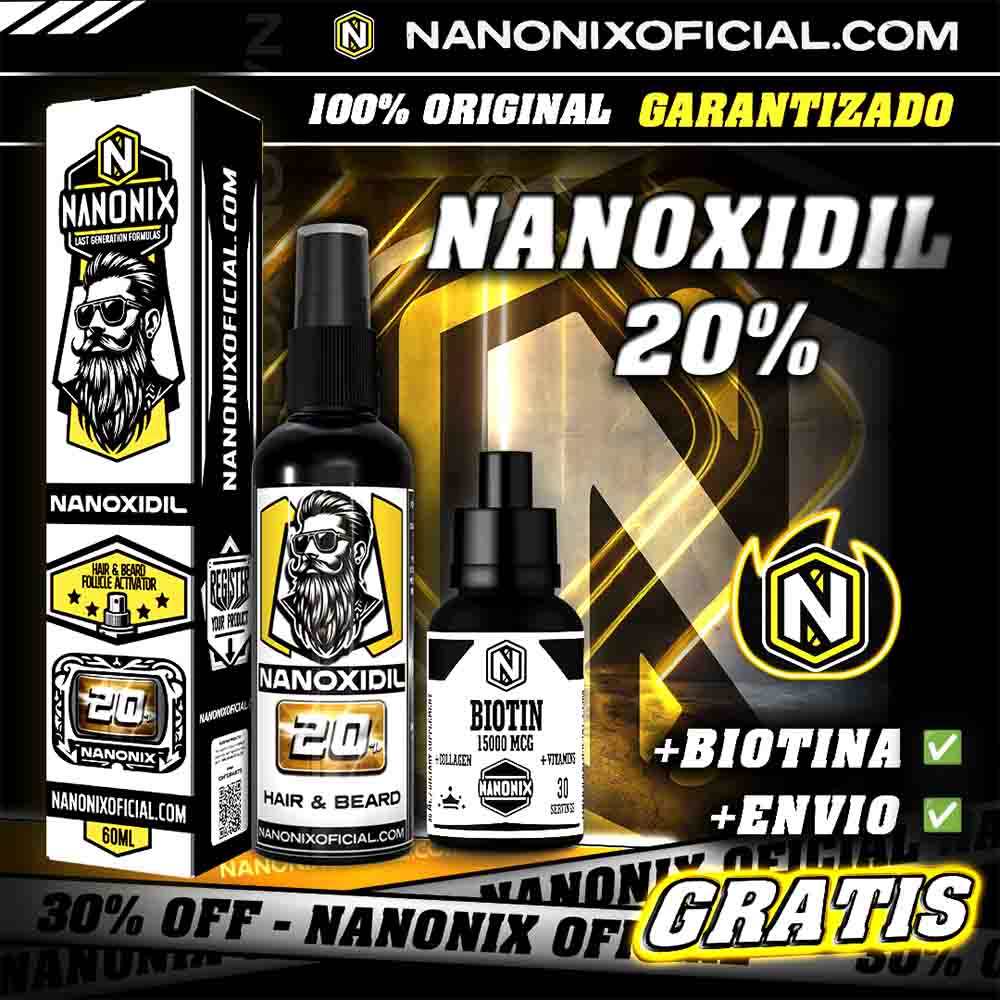 1 NANOXIDIL 20% NANONIX + 1 BIOTINA